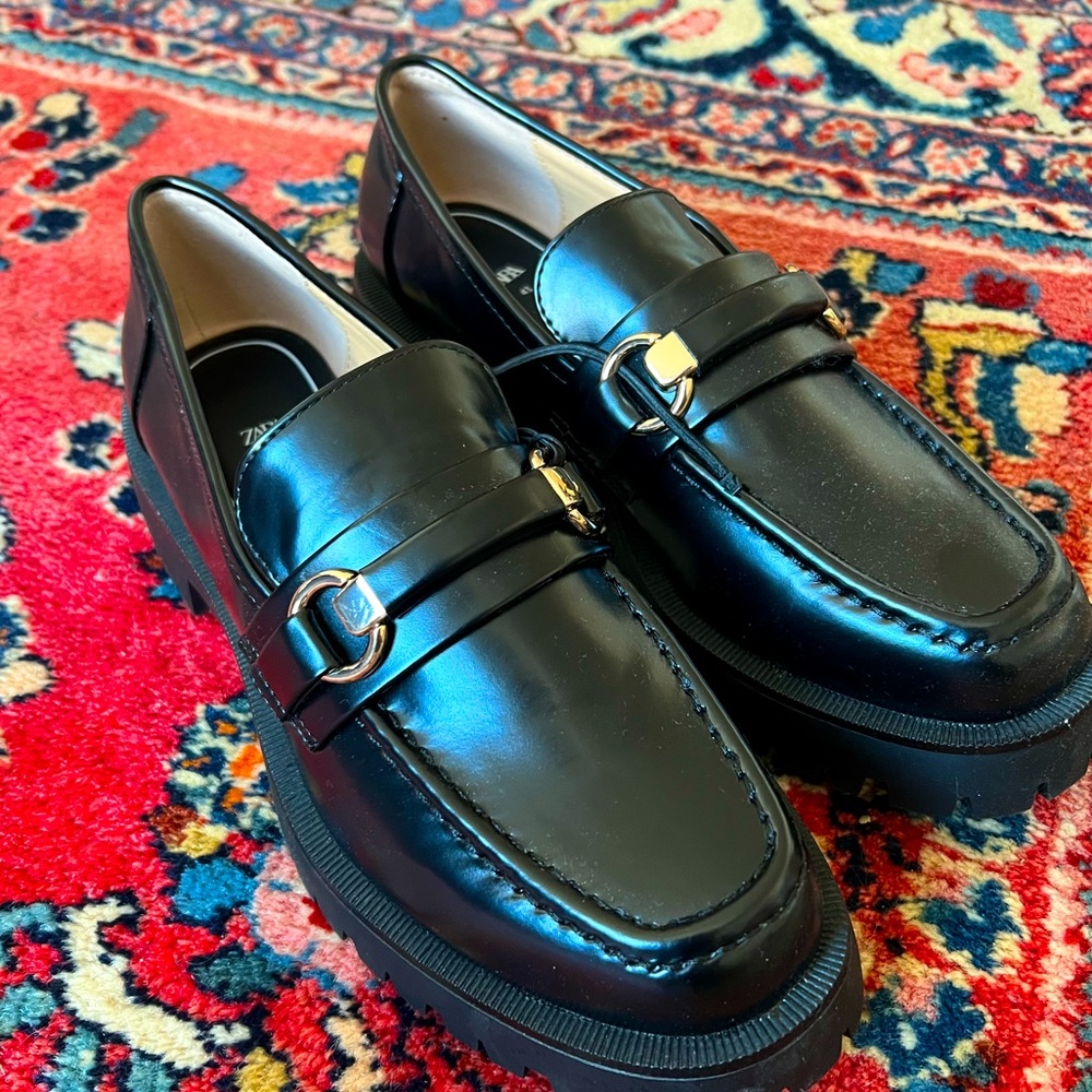 ZARA Lug Sole Loafers